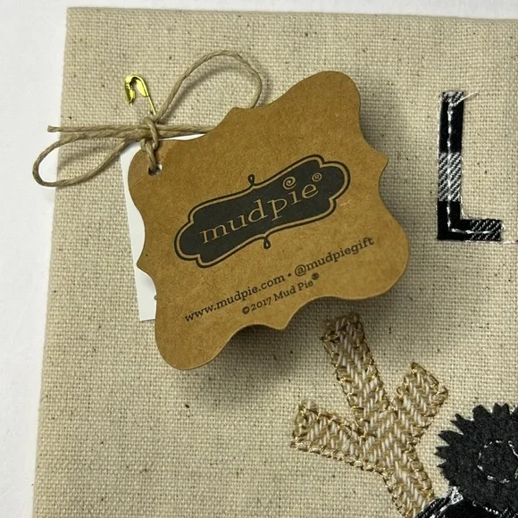 MUDPIE Set Of 2 Christmas HandTowels NEW Embroidered 3D Reindeer Dangle Leg Gift - Picture 11 of 14